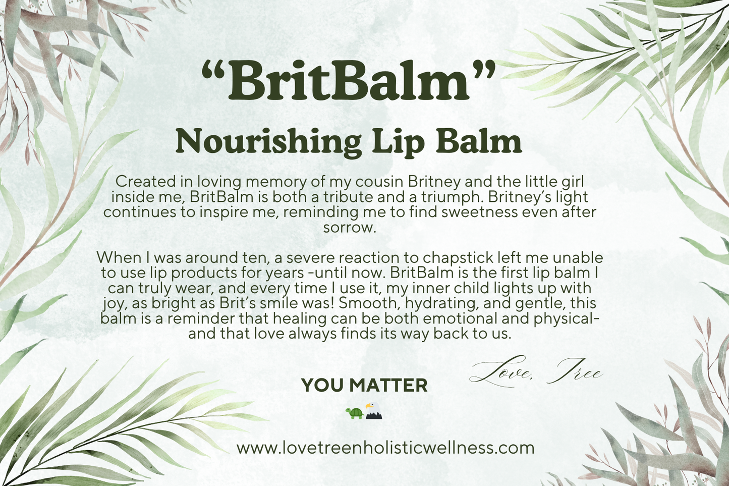“BritBalm” Nourishing Lip Balm
